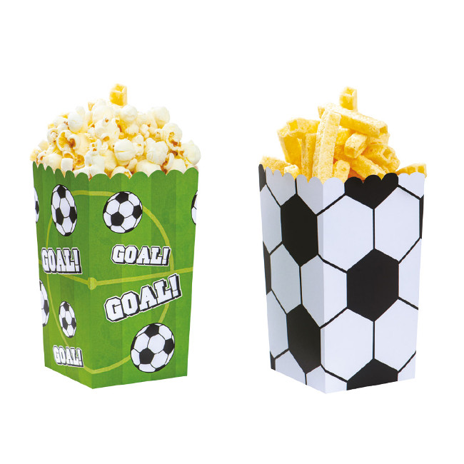 Scatola pop corn calcio - 6 unità per 5,25 €