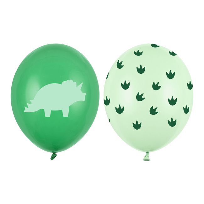 Palloncini verdi Dinosauro 30 cm - 50 pz. per 14,25 €