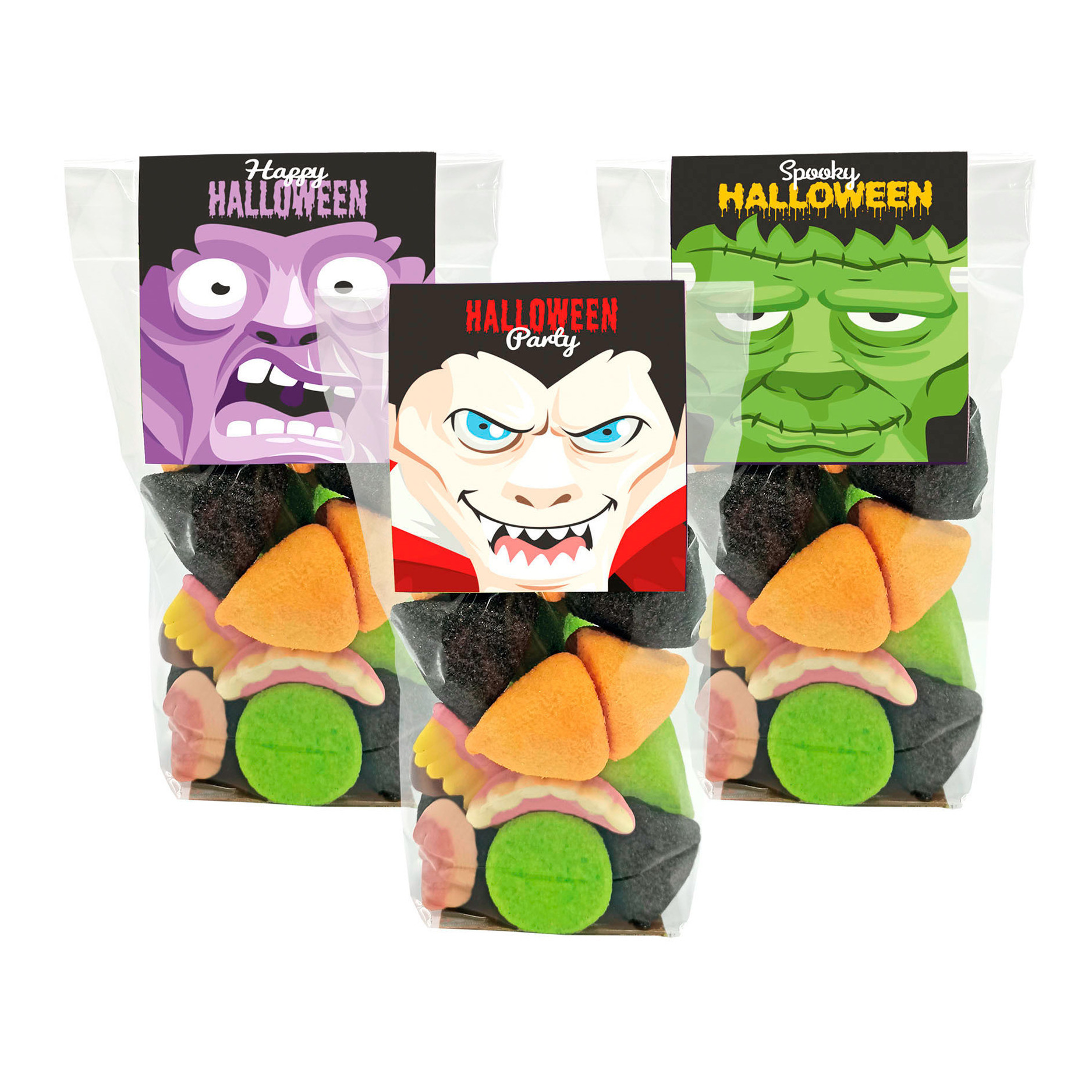 Sacchetto di caramelle assortite di Happy Halloween da 130 gr - 1 unità