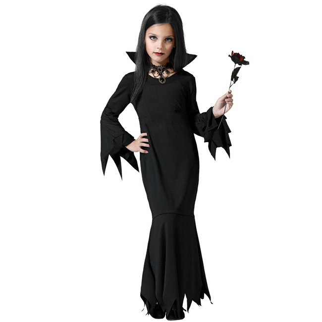 Halloween - Parrucca Mercoledì Addams per Bambine e Ragazze