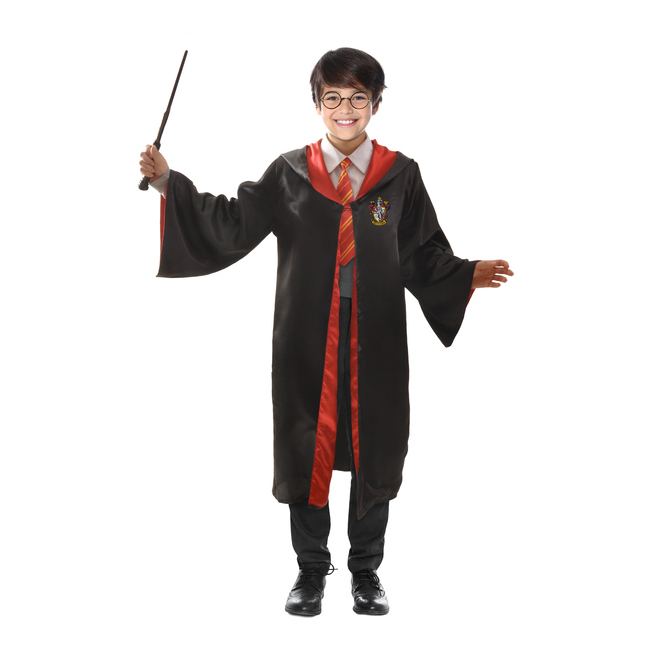 Vista frontal del costume Harry Potter en stock