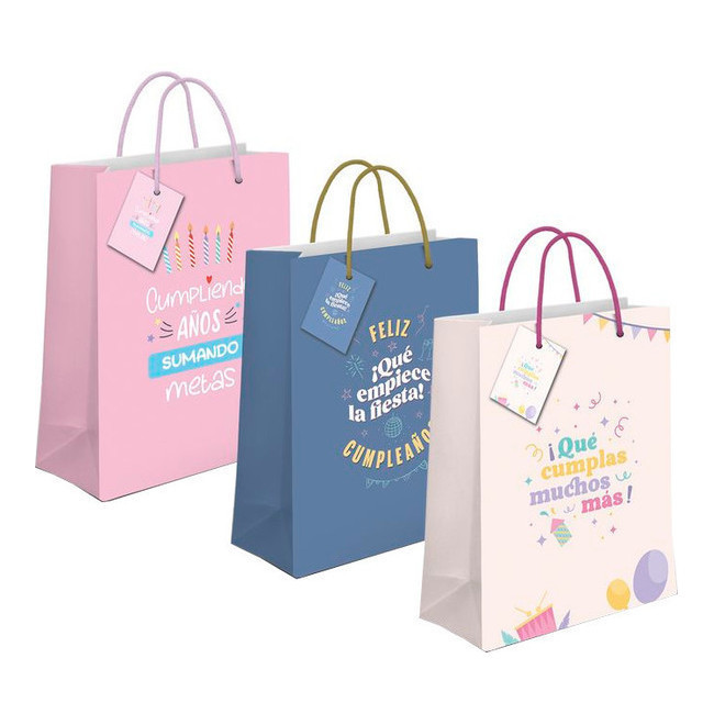 Borsa regalo per compleanno 14 x 11,5 x 6,7 cm - 1 pz. per 0,70 €