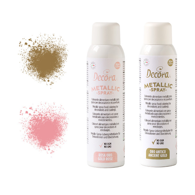 Spray alimentare effetto metallizzato da 150 ml - Decora per 12,75 €