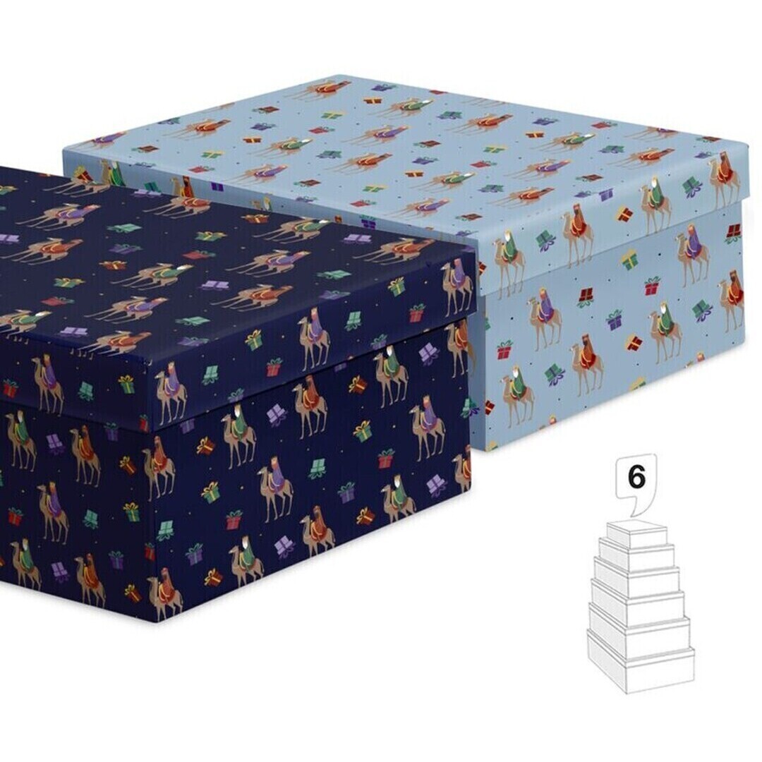 Scatola rettangolare dei Re Magi d'Oriente - 6 unità