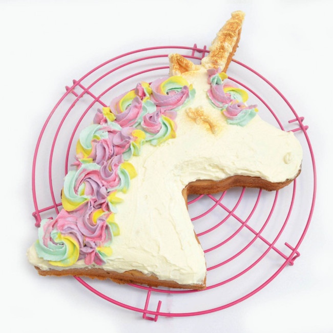 Kit torta unicorno da 32 x 24 x 5 cm - Scrapcooking - 4 pezzi per