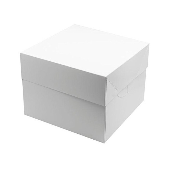 Scatola torta bianca con finestra da 30 x 30 x 9,5 cm - Sweetkolor - 1  unità per 1,75 €