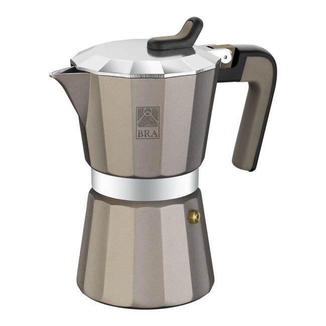 Caffettiera Moka 6 tazze Titanium Vitro - Bra per 22,00 €