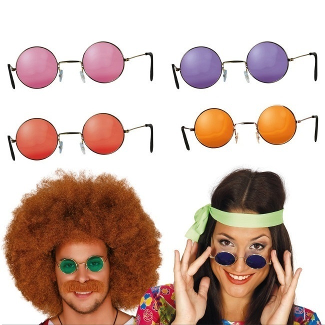 Occhiali hippie in colori assortiti per 2,00 €