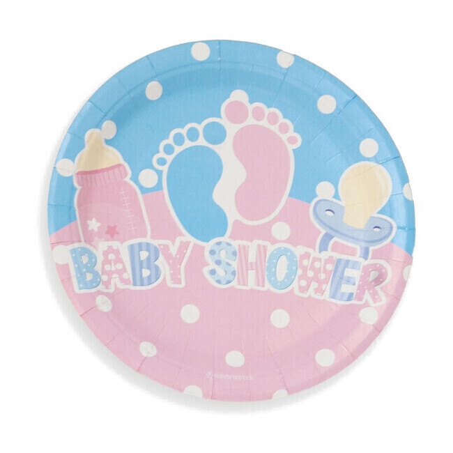 Piatti per torta Baby Shower 19 cm - 8 pezzi. per 1,50 €