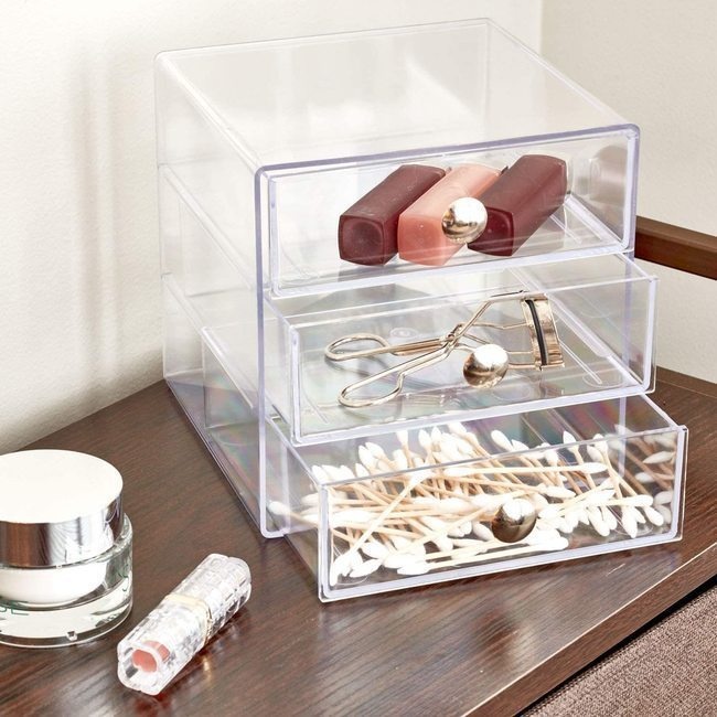 Organizer con 3 cassetti trasparenti - iDesign per 19,75 €