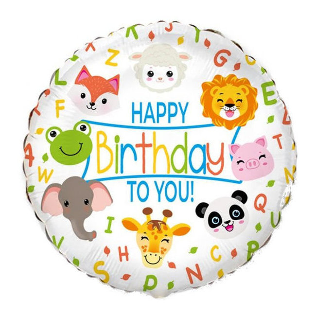 Buon compleanno a te 45 cm palloncini animali per 3,25 €