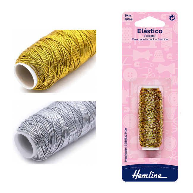 Filo elastico metallizzato - Orlo - 20 m per 2,00 €