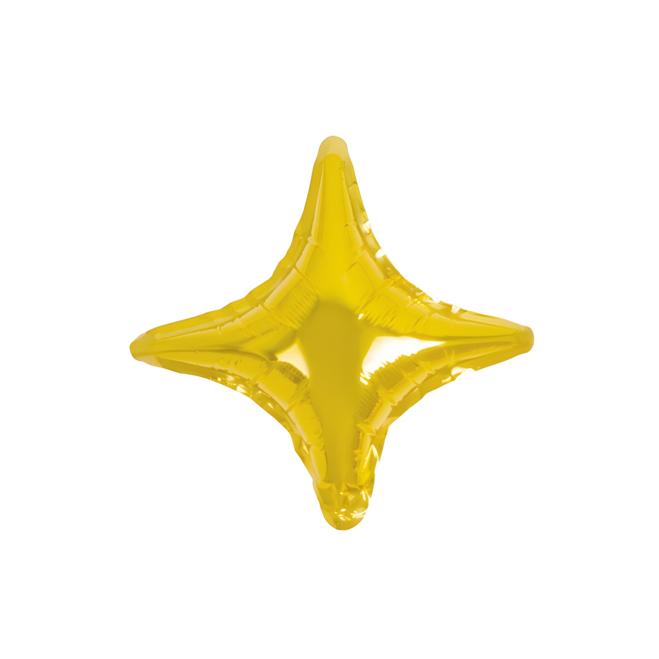 Palloncino stella a 4 punte metallizzato da 25 cm - Amber per 0,85
