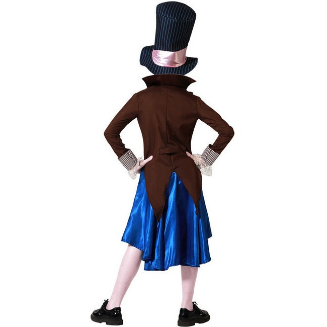 Costume da cappellaio matto blu e marrone per bambina per 39,50 €