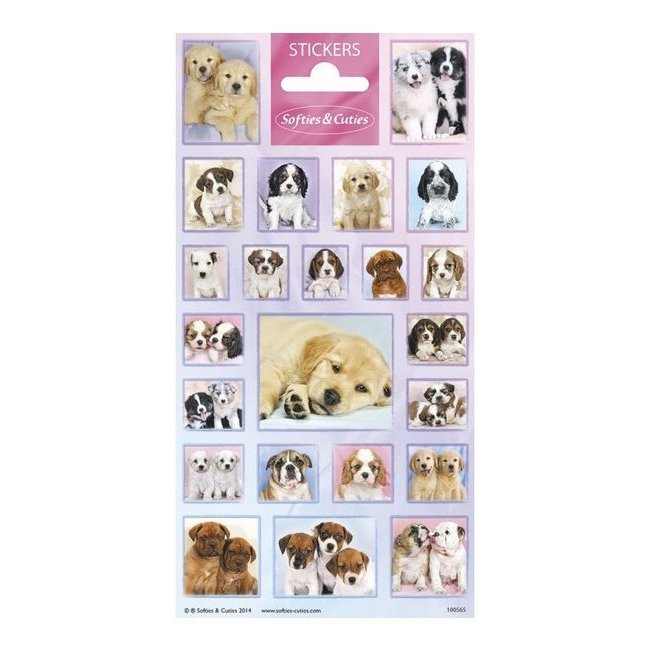 Adesivi animali cani cuccioli - 1 foglio per 1,00 €