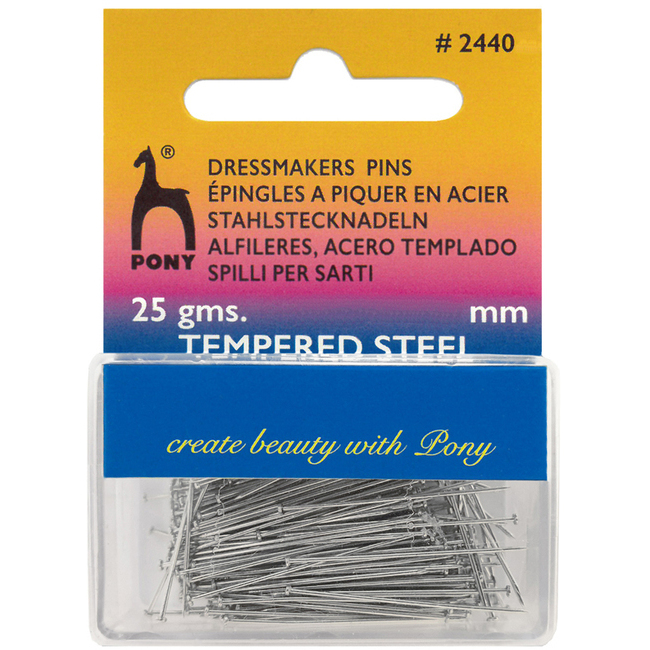 Spilli da sarta 30 x 0,6 mm - Pony - 25 gr per 3,00 €