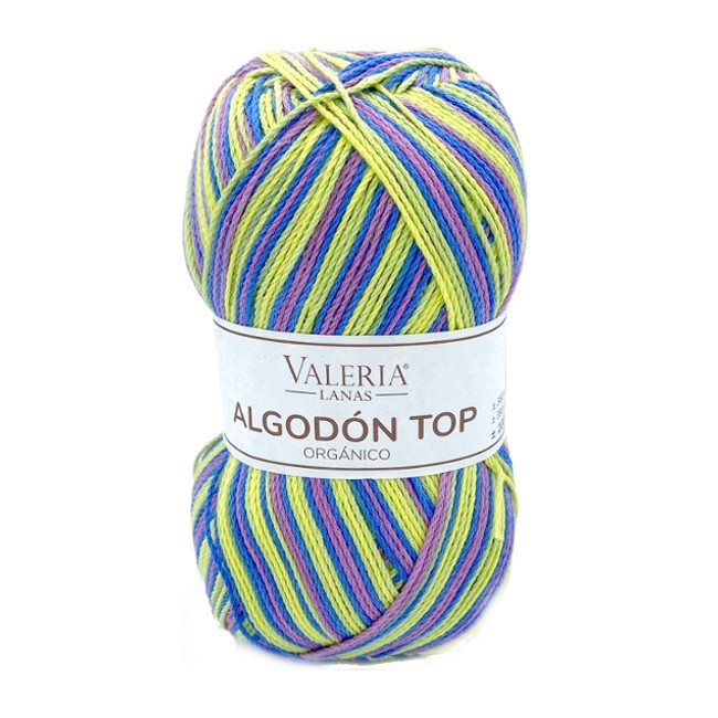 Vista frontal del algodón Top Stampa da 100 g - Valeria en stock