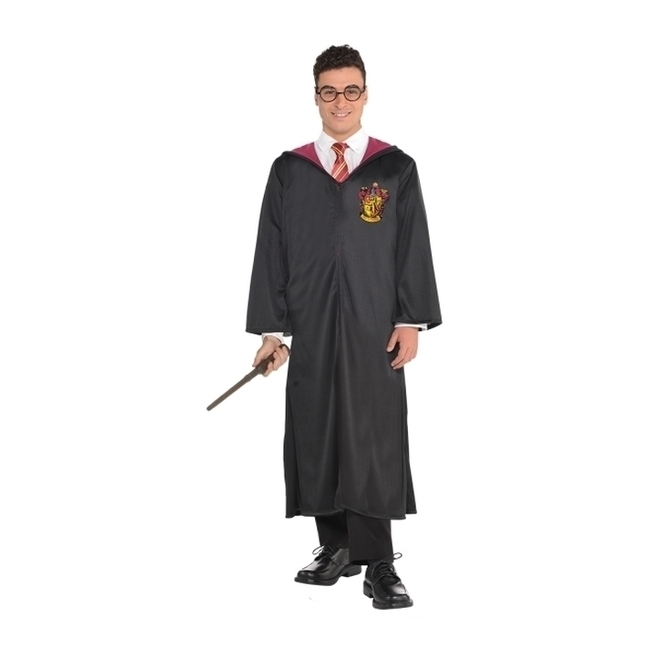 Vista frontal del costume da Harry Potter Grifondoro adulto