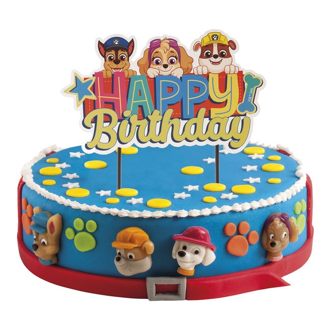 Topper di buon compleanno Paw Patrol - Dekora per 3,75 €