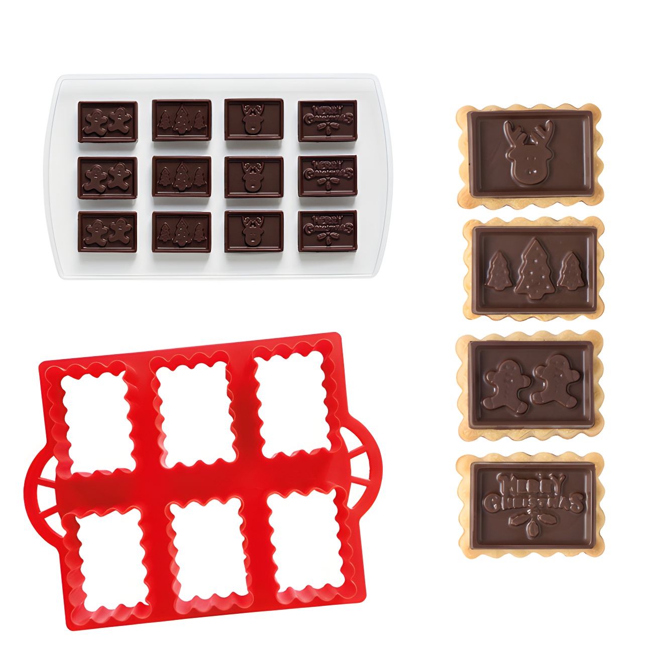 Decora Creative Cookies Puzzle - Kit 6 Tagliapasta E 20 Cards Per Biscotti Fai Da Te