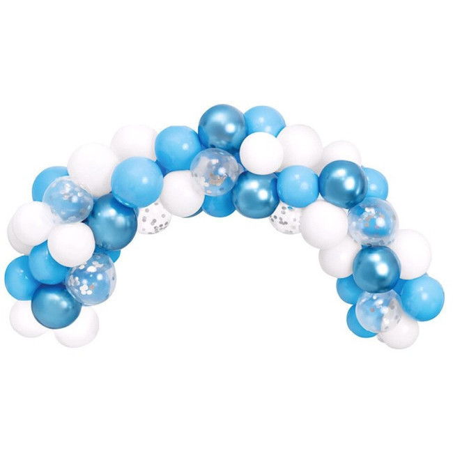 117Pcs palloncini zampa di cane arco ghirlanda blu arancione bianco zampe  aria Globos osso palloncino Foil