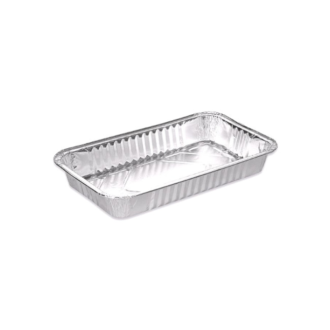 Teglia in alluminio monouso da 24,2 x 14,2 x 3,2 cm - Maxi Products - 3  unità per 1,00 €