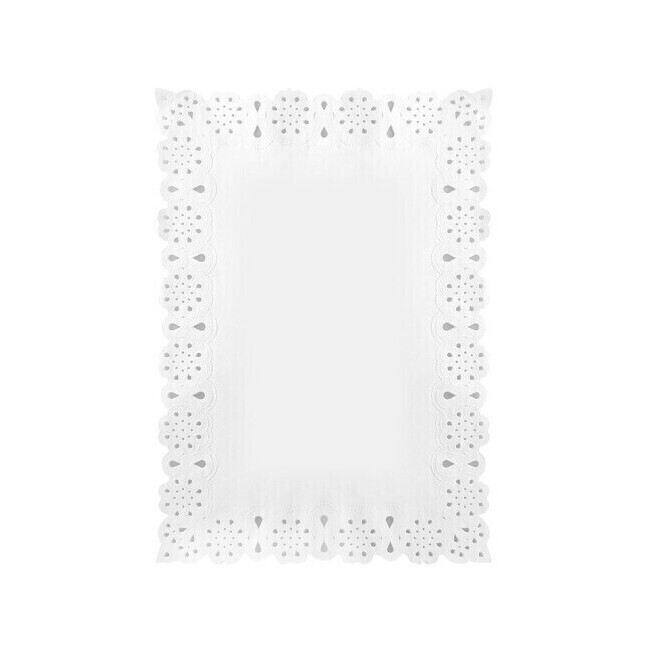 centrino di carta bianco rettangolare 34 x 41 cm - 100 pz. per 5,75 €