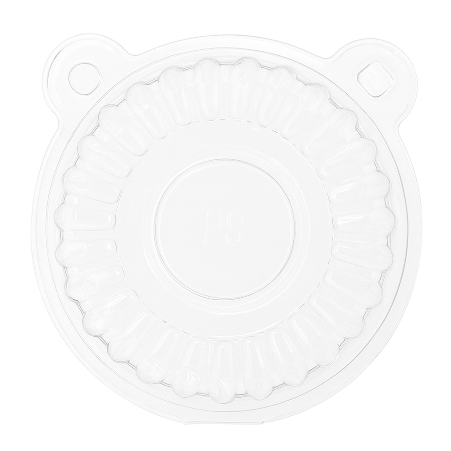 Capsula per cupcake in plastica con coperchio 11 x 8,5 x 7,5 cm - 100 unità - 3