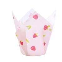 Capsule di carta a tulipano per muffin ai lamponi - PME - 24 pezzi