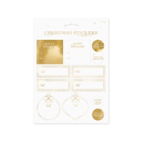 Etichette adesive Natural Christmas - 10 fogli