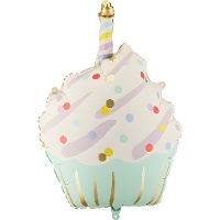 Palloncino a forma di cupcake per compleanno da 48 x 68 cm