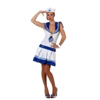 Costume da marinaio bianco per donna