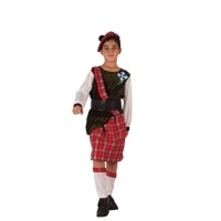 Costume scozzese con basco da bambino