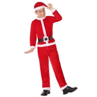 Costume Babbo Natale con cappellino da bambino