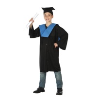 Costume laureato con banda blu da bambino