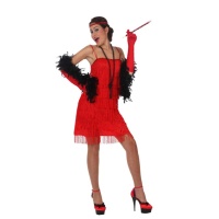 Costume rosso cabaret da donna