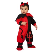 Costume diavoletto rosso nero da bimbo