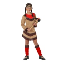 Costume rosso nativa americana da bambina