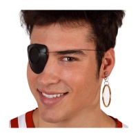 Benda occhio pirata + orecchino