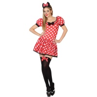 VESTITO COSTUME Maschera di CARNEVALE Adulti TOPOLETTA Minnie