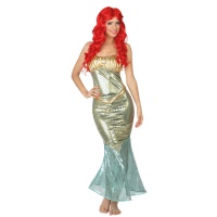 Costume sirena dorata da donna