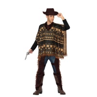 Costume da pistolero con poncho