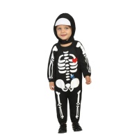 Costume scheletro con ciuccio da bebè