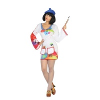 Costume pittore multicolore da donna