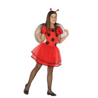 Costume coccinella con tutù da bambina