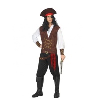 Costume da pirata con cappello da uomo