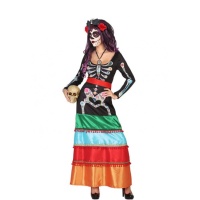 Costume scheletro Catrina messicana da donna
