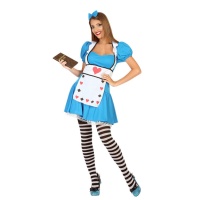Costume Alice con simboli carte da donna