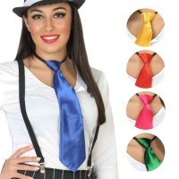 Cravatta colorata satinata