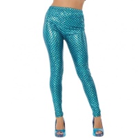 Leggins sirena blu